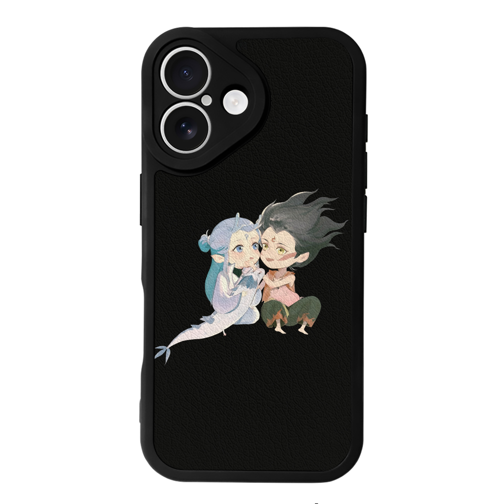 （画像用） Ne Zha 2 ナタ 魔童の大暴れ 【iPhone 16シリーズ対応】シリコンスマホケース（レザー調） 材質：シリコン